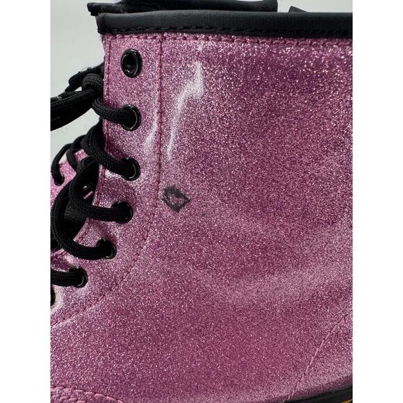 Dr. Martens 1460J Pink Glitter Side Zip Combat Boots Women's Size 5 Men's Size 4 - Picture 5 of 11